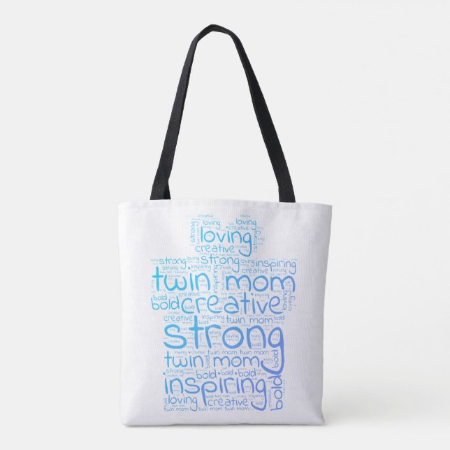 Twin Mama Word Cloud (Rückseite)