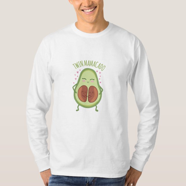 Twin Mamacado Pregnant Avocado T-Shirt (Vorderseite)