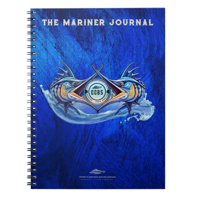 Twin Marlin Spiral Foto Notebook Notizblock (Vorderseite)
