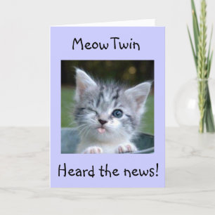 **TWIN**MEOW-FLIRTING MIT 50! WOW-HAPPY BIRTHDAY KARTE