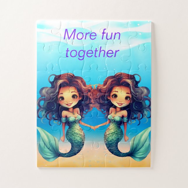 Twin Mermaids Puzzle (Vertikal)