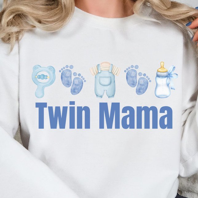 Twin Mom, Twin Mom Club Geschenk, Junge Mama Sweat Sweatshirt (Von Creator hochgeladen)
