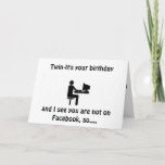 ***TWIN***-NICHT AUF FACEBOOK, SO EINE KARTE FÜR "<br><div class="desc">NUR EINE KARTE WIRD FÜR "MEINE TWIN" AUF SEINEM ODER IHREN BIRTHTAG GEBEN!!!!</div>