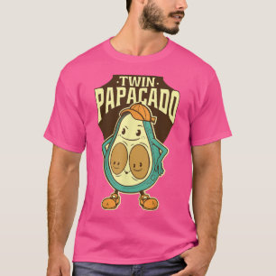 Twin Papacado Avocado Vater Daddy Fathers Day und  T-Shirt