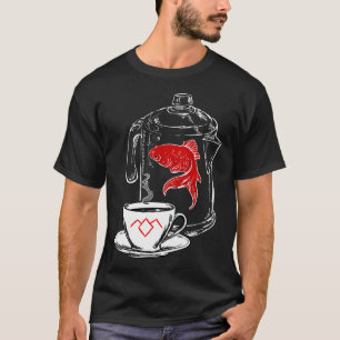 Twin Peaks Ein Fisch im Perkolator Vintage-Kaffee T-Shirt
