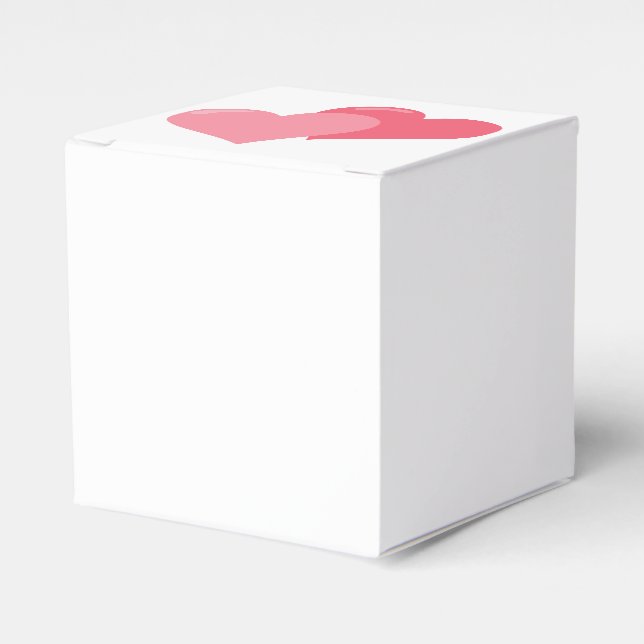 Twin Pink Hearts Geschenkschachtel (Vorderseite)