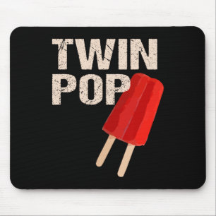 Twin-Pop-Shirt-Geschenk für Opa Zwillinge Vater Va Mousepad