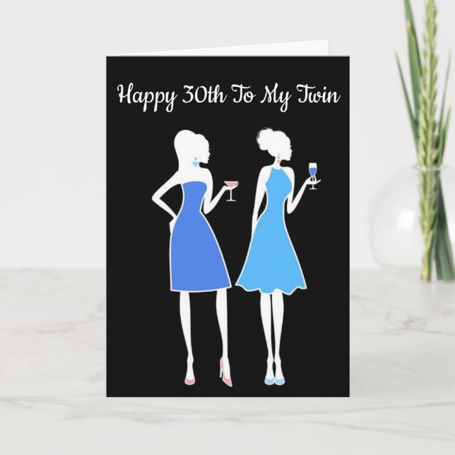 *****TWIN***** SIE SEHEN SICH AN ****30***** KARTE (Vorderseite)