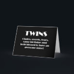 **TWIN SISTER** BEST TWIN "JE" GEBURTSTAG KARTE<br><div class="desc">ES IST IHR GEBURTSTAG, also BEWEGT DIESE Kuh NUR FÜR "DEINEN ZWEI BRUDER ODER SISTER"~~~~~I BIN KEIN ZWEIMAL, ABER DAS IST BEI WEIT MEIN LIEBLINGSGESCHICHTE. ALS ICH BEGANN, KARTEN ZU MACHEN, MAG ES MIR SO "GLÜCKLICH" UND ICH TUE JETZT "ALLES" KANN ICH TUN, UM ALLE URLAUB, SONDERTAGE UND GEBURTSTAGE NUR...</div>