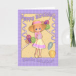 Twin Sister Birthday Card - Niedliches kleines Mäd Karte<br><div class="desc">Twin Sister Birthday Card - Niedliches kleines Mädchen</div>