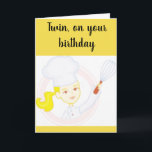 "TWIN SISTER COOKS** GEBURTSTAG WÜNSCHT FÜR SIE KARTE<br><div class="desc">MACHT IHRE ZWEI SCHWESTER GERNE KOCHEN ODER BAKEN UND SIE IST GROSS DARAN? DANN KANN DIESE KARTE "DIE" SEIN,  DIE SIE GEWOLLT HABEN,  IHR FÜR IHREN "GEBURTSTAG" ZU SENDEN</div>