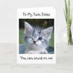 **TWIN SISTER** ERZÄHLT IHREN ALTERSFREUNDLICHEN G KARTE<br><div class="desc">***ZWEI SCHWESTER*** ICH WERDE IHREN ALTERSFREUNDLICHEN GEBURTSTAG NICHT ERZÄHLEN (ZWEIMAL SPASS WINKING KITTY STILE)</div>