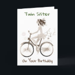 **TWIN SISTER** GENIESSEN SIE IHREN GEBURTSTAG KARTE<br><div class="desc">VIELEN DANK U FÜR DAS AUFGEHEN VON 1 MEINER ACHT GESCHÄFTE</div>