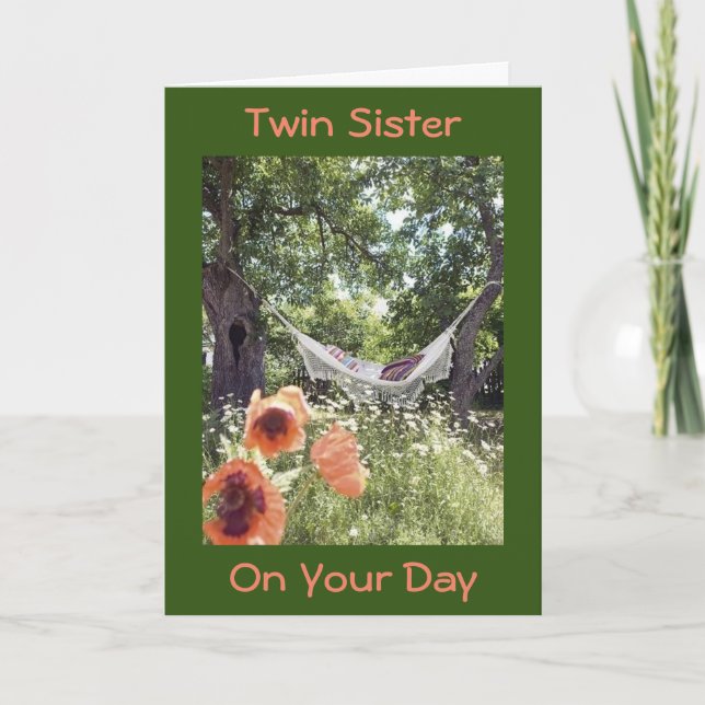 **TWIN SISTER** RELAX / ES IST IHR TAG KARTE (Vorderseite)