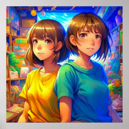 Twin Sisters | Anime Girls Poster