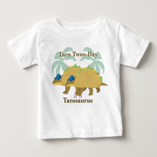 Twin Taco Zweitägige 2. Geburtstag Baby T-shirt (Vorderseite)