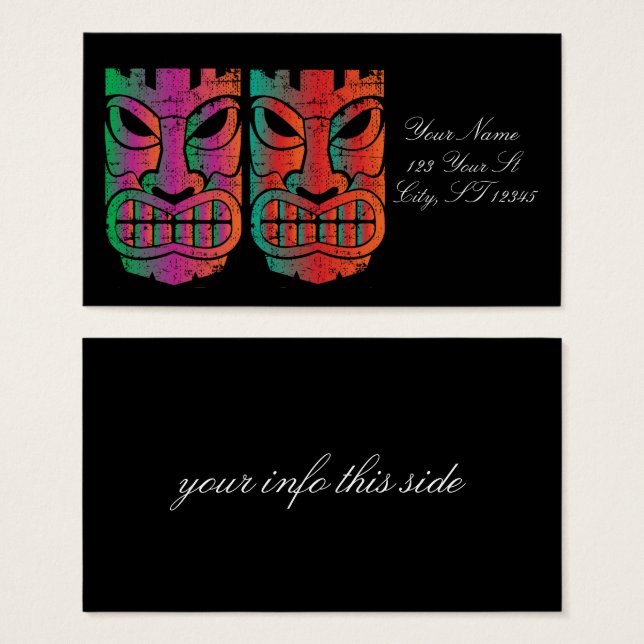 Twin Tiki Skulptur Thunder_Cove (Vorne & Hinten)