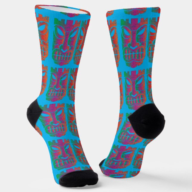 Twin Tiki Skulptur Thunder_Cove Socken (Gewinkelt)