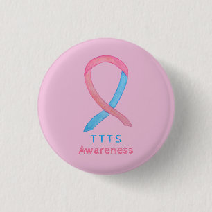 Twin to Twin Transfusion TTTS Awareness Ribbon But Button