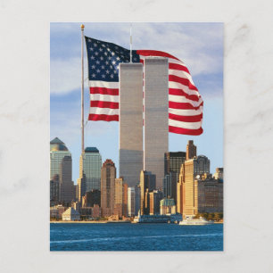 Twin Tower America Postkarte