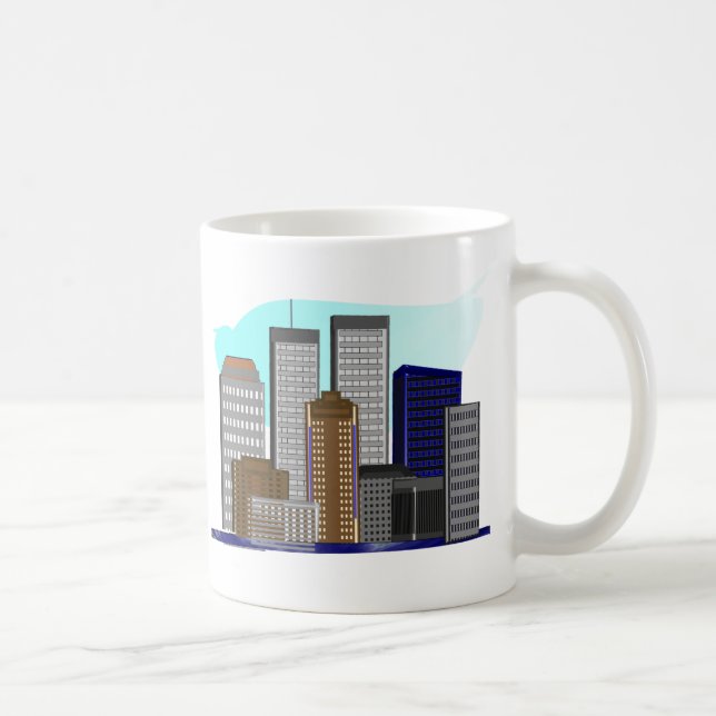 Twin Tower New York---Einzigartige Kunst-Geschenke Tasse (Rechts)