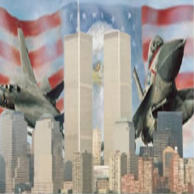 Twin Towers 9/11 Erinnerung Fotoskulptur (Vorne)