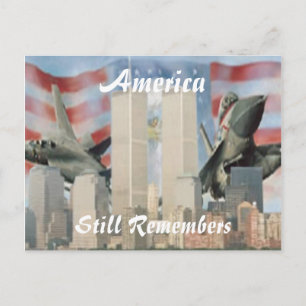 Twin Towers 9/11 Remembrance Postcard Postkarte
