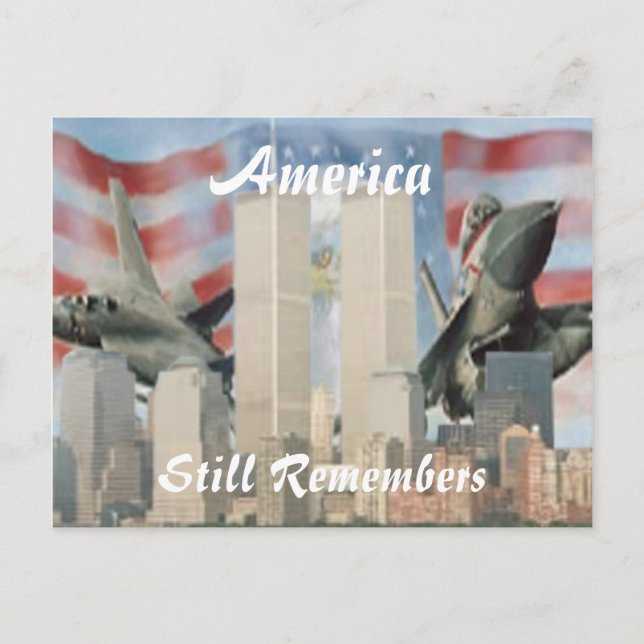 Twin Towers 9/11 Remembrance Postcard Postkarte (Vorderseite)