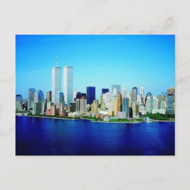 Twin Towers (alias World Trade Center Postcard) Postkarte (Vorderseite)