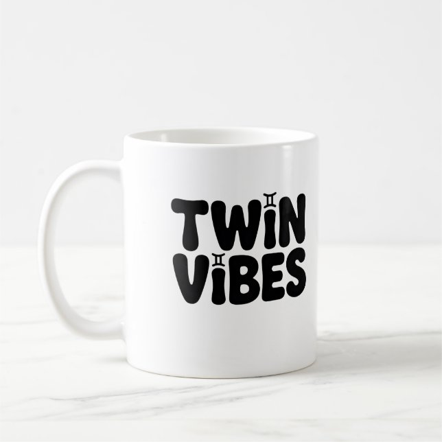 Twin Vibes Tasse - Gemini Zodiac Coffee Cup (Links)