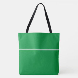 Twin White Racing Streifen auf hellen Kelly Green