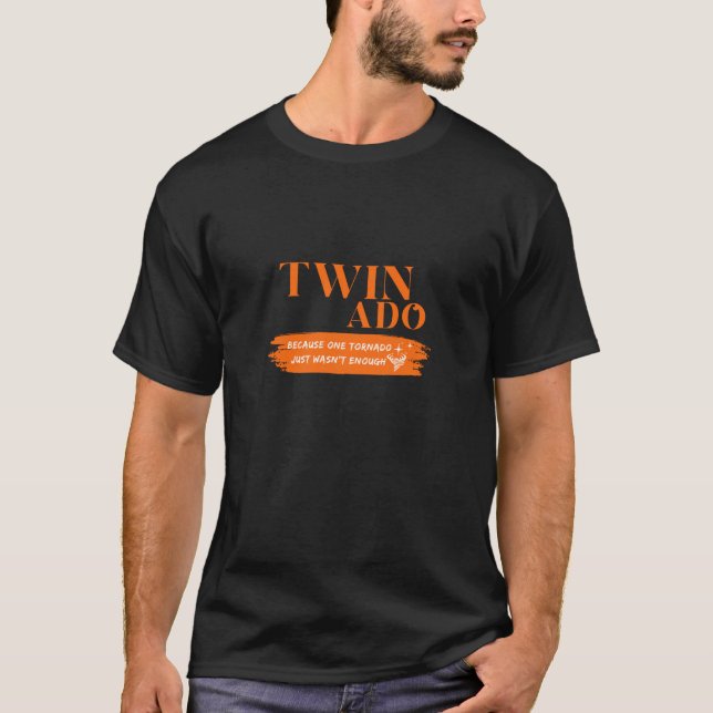 Twinado Funny Mama Vater Twin Parents Pregnancy An T-Shirt (Vorderseite)