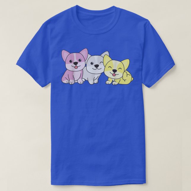 Twink Flag Pride Lgbtq Dogs Twink Corgi  T-Shirt (Design vorne)