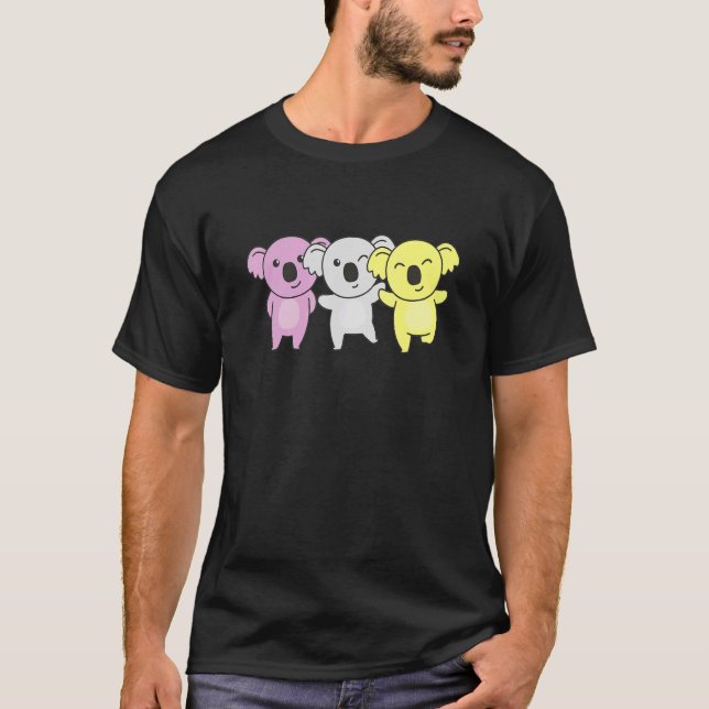 Twink Flag Pride Lgbtq Koalas Niedlich Twink Koala T-Shirt (Vorderseite)
