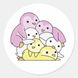 Twink Flag Pride Lgbtq Niedlich Pinguin Runder Aufkleber