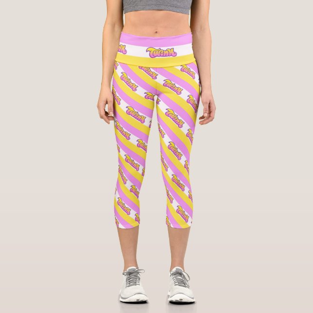 Twink LGBTQ+ Gay Pride Unisex Capri Leggings (Vorderseite)