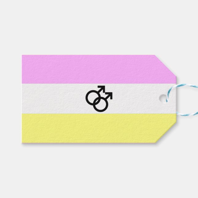 Twink Pride Flag Geschenkanhänger (Vorderseite (Horizontal))