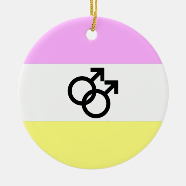 Twink Pride Flag Keramik Ornament (Vorne)