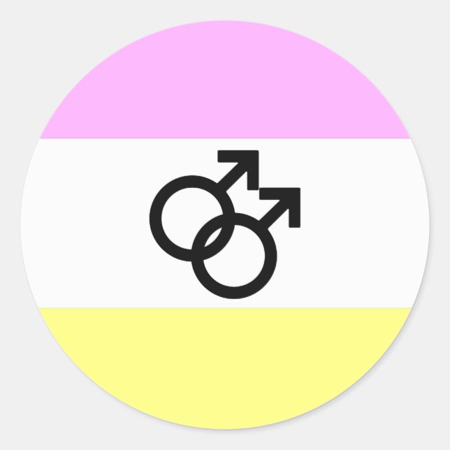 Twink Pride Flag Runder Aufkleber (Vorderseite)