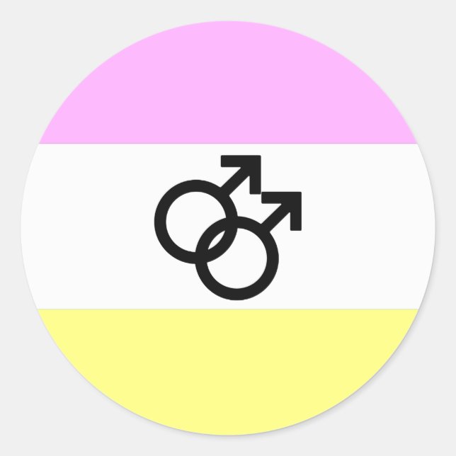 Twink Pride Flag Runder Aufkleber (Vorderseite)