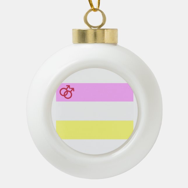 Twink Pride Keramik Kugel-Ornament (Vorderseite)