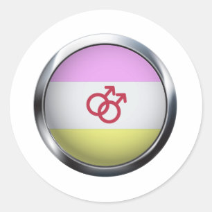 TWINK PRIDE MEDALLION RUNDER AUFKLEBER