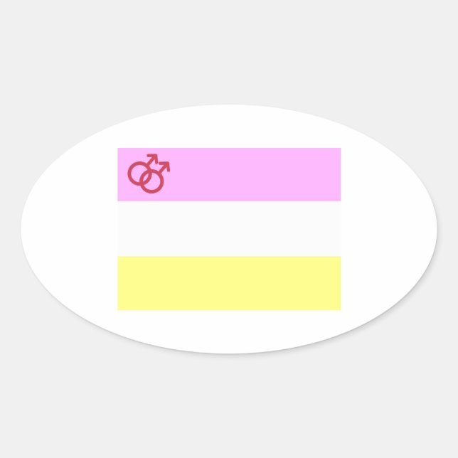 Twink Pride Ovaler Aufkleber (Vorderseite)