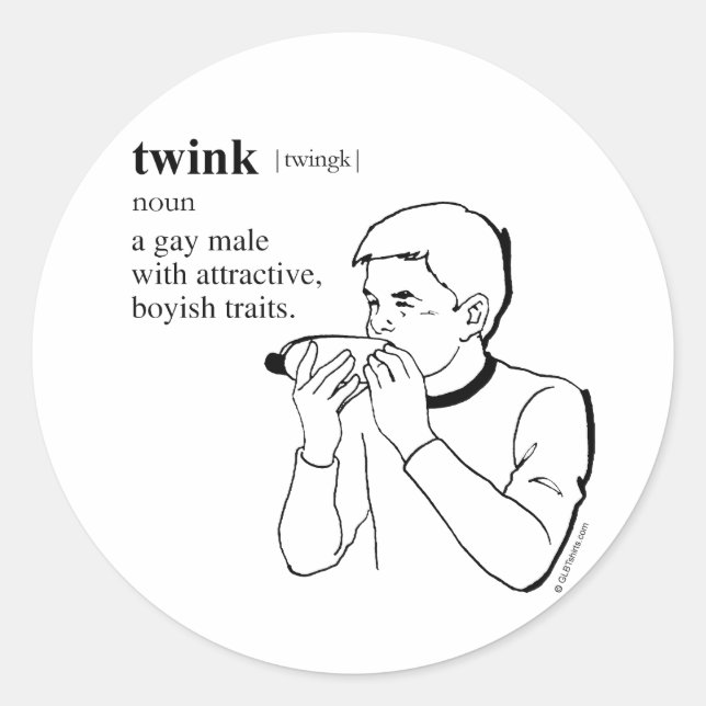 TWINK RUNDER AUFKLEBER (Vorderseite)