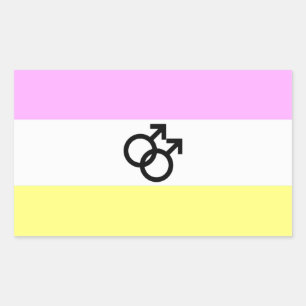 Twink-Stolzflagge Rechteckiger Aufkleber