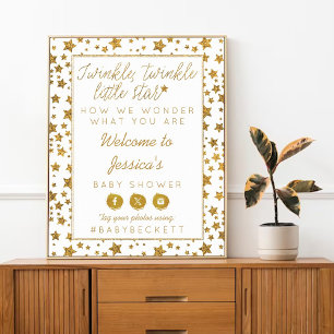 Twink, Twinkle Little Star Baby Dusche Empfang Poster