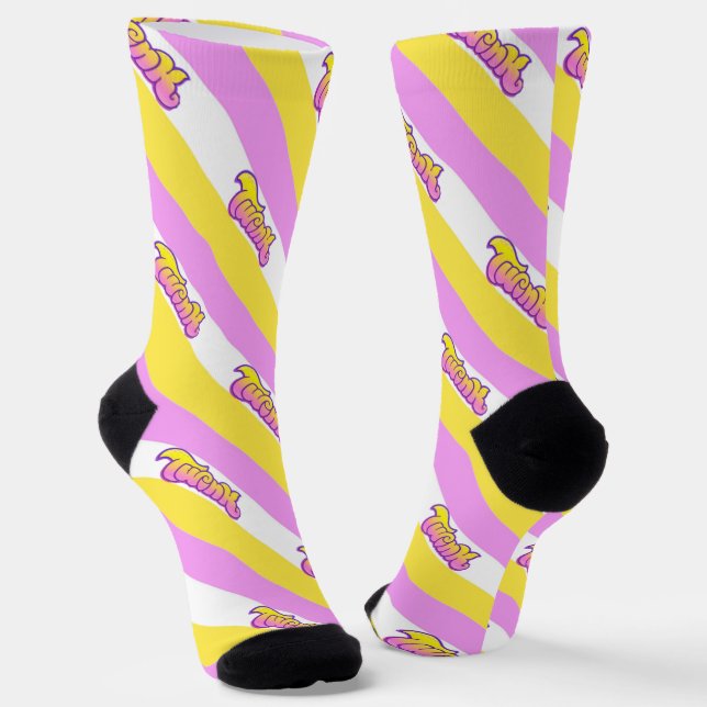 Twink unisex LGBTQ+ Gay Pride Socken (Gewinkelt)