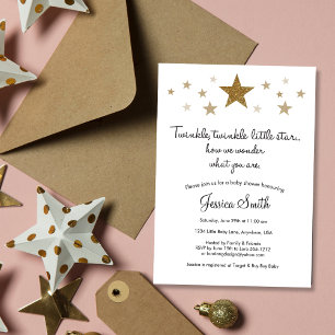 Twinke Twinkle Little Star Baby Shower Einladung