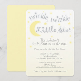Twinkl-Gelbe Babydusche Einladung