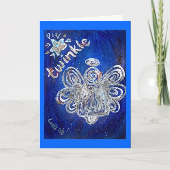 Twinkle Angel Card Feiertagskarte (Vorderseite)